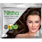 Nisha Creme Hair Colour Dark Brown 20ml Plus 20g