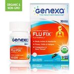 Genexa Flu Medicine Certified Organic Physician Formulated Natural Homeopathic & Non-gmO Verified Multi-Symptom Flu Remedy 60 Chewable Tablets