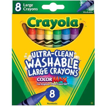 Crayola Large Washable Crayons 8pcs