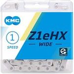 KMC Z1ehx Chain Silver Wide 18
