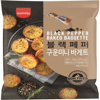 Samlip Black Pepper Baked Mini Baguette 100g
