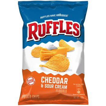 Ruffles Potato Chips Cheddar Sour Cream 180g