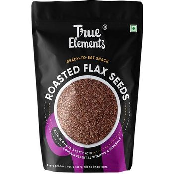 True Elements Roasted Flax Seeds 125g