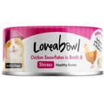 Loveabowl Cat Canned Food Chicken Snowflakes With Shirasu In Broth 70g