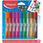 Maped Color Peps Glitter Glue x 9 Tubes
