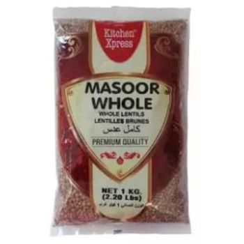 Kitchen Xpress Masoor Whole 1kg By Dashmesh