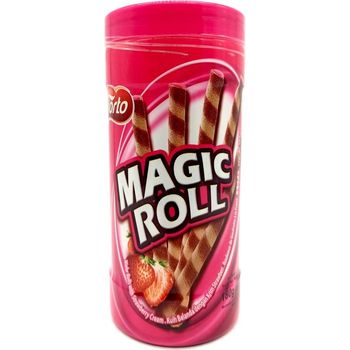 Torto Magic Roll Wafer Roll Strawberry Flavour 180g