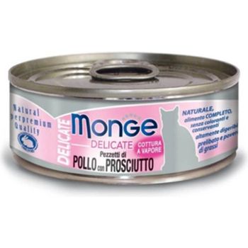 Monge Cat Canned Food Delicate Chicken With Ham 80g