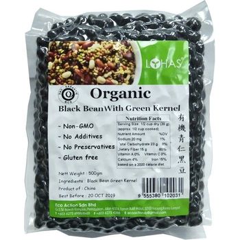 Taste Original Org Black Beans with Green Kernel 500g