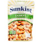 Sunkist Dry Roasted Light and Salt Cashews 160g