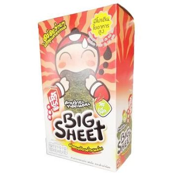 Tao Kae Noi Crispy Seaweed Big Sheet Spicy Flavour 16g