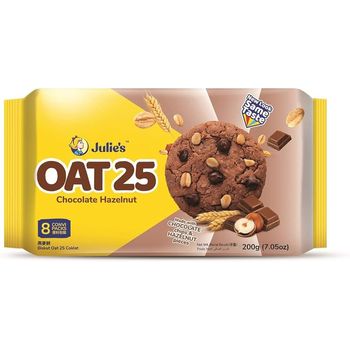 Julie's Oat 25 Cookies - Hazelnuts & Chocolate Chips 200g