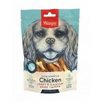 Wanpy Chicken Jerky And Calcium Bone Twists 100g Dog Treats Training Reward
