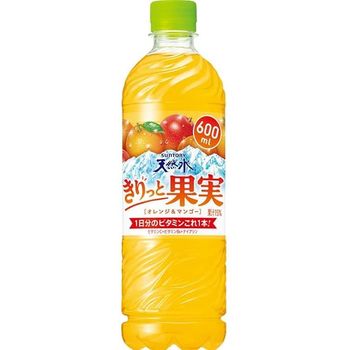 Suntory Natural Water Fruits Orange And Mango 600ml