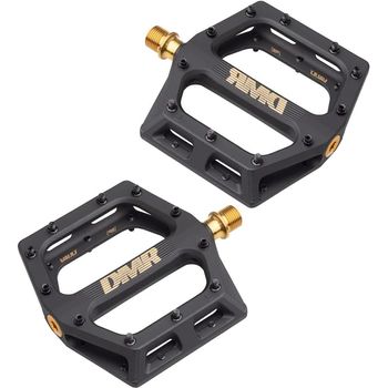 DMR Vault Mag Silver Titanium Pedals 916 Inch Blackgold Vaultmagcslk