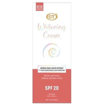 GT Whitening Cream SPF 20 with Korean Snail Mucin Extract 30ml‏