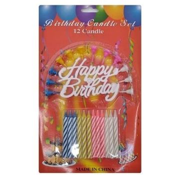 Generic Birthday Candle Set 12 Candles 30g