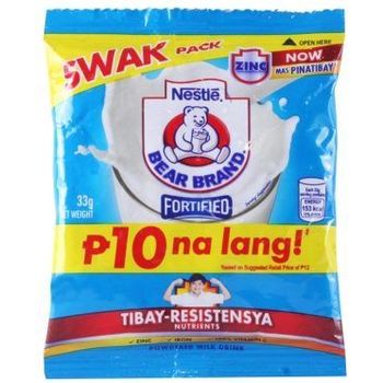 Bear Brand Milk Powder Swak Fortified 8 x 33g