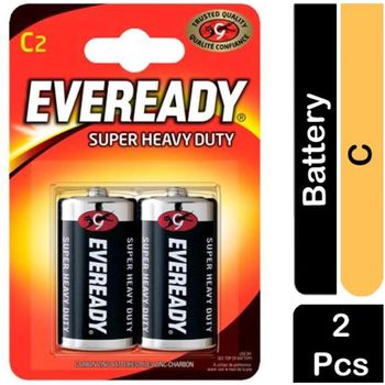 Eveready Zinc Batteries Super Heavy Duty C Pack Of 2