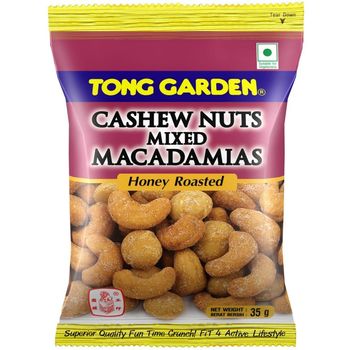 Tong Garden Honey Roasted Cashew Nuts Mixed Macadamias 35g Sweetened Nut Mix