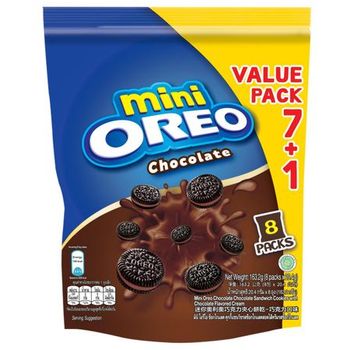 Oreo Mini Oreo Chocolate Multipack 163.2g