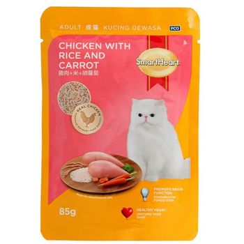 Smart Heart Cat Pouch Chicken With Rice And Carrot 85g