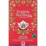 English Tea Shop English Breakfast Fairtrade Organic 20 Sachet Tea Bags