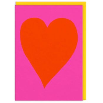 Ohh Deer Red Heart Card