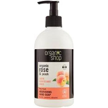 Organic Shop Nourishing Hand Soap Organic Rose & Peach 500ml