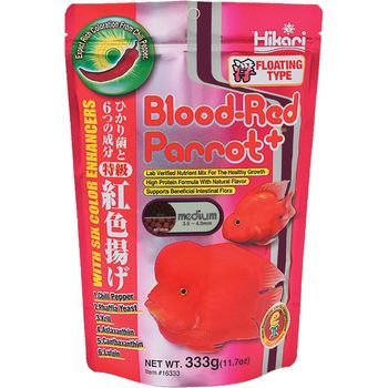 Hikari Blood Red Parrot Floating Fish Food 333g