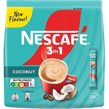 Nescafe 3 in 1 Instant Coffee - Coconut (18g x 20)