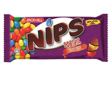 Jack & Jill Nips Peanut & Raisin 85g X 12BAG