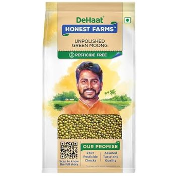 Dehaat Honest Farms Unpolished Green Moong 500g