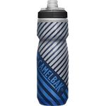 Camelbak Podium Chill Insulated Bike Water Bottle Easy Squeeze Bottle Fits Most Bike Cages 21oz Navy Stripe