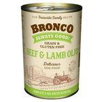 Bronco Dog Canned Food Beef & Lamb Olio 390g