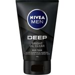 Nivea Men Deep Bright Oil Clear Mud Facial Foam 100ml