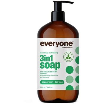EO (Everyone) - Body & Bath, Peppermint Tea Tree 3-In-1 Soap (32oz)