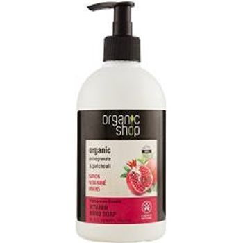 Organic Shop Vitamin Hand Soap Organic Pomegranate & Patchouli 500ml