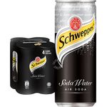 Schweppes Soda Water 4 x 320ml