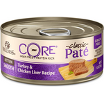 Wellness Core Natural Grain Wet Canned Cat Food Kitten Turkey & Chicken Liver 5.5-ounce Can