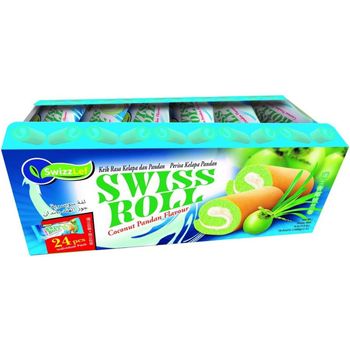 Swizzlef Swiss Roll Coconut Flavour 24 x 20g