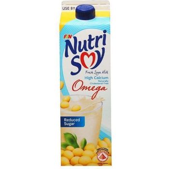 F&N Nutrisoy Reduced Sugar Omega Soya Milk 1l