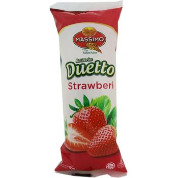 Massimo Cream Rolls Strawberry 55g