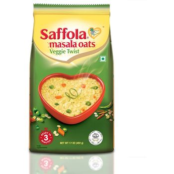 Saffola Masala Oats Veggie Twist 482g