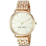 Nine West Women's Quartz Stainless Steel And Alloy Dress Watch Color gold-toned