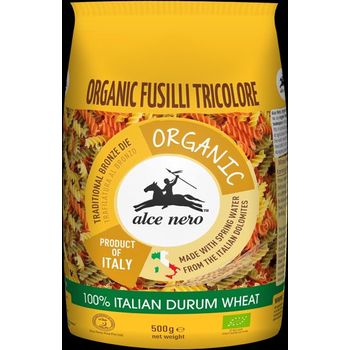 Alce Nero Organic Fusilli Tricolore 500g
