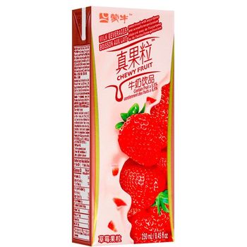 Minuman Susu Mengniu Perisa Strawberi 250ml