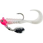 Johnson Crappie Buster Spin'R Grub 3.4g Pink/Pearl