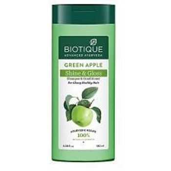 Biotique Bio Green Apple Shine And Gloss Syampu Dan Perapi 180ml