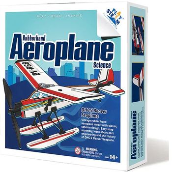 Play STEM Rubber Band Airplane Science Beaver Seaplane